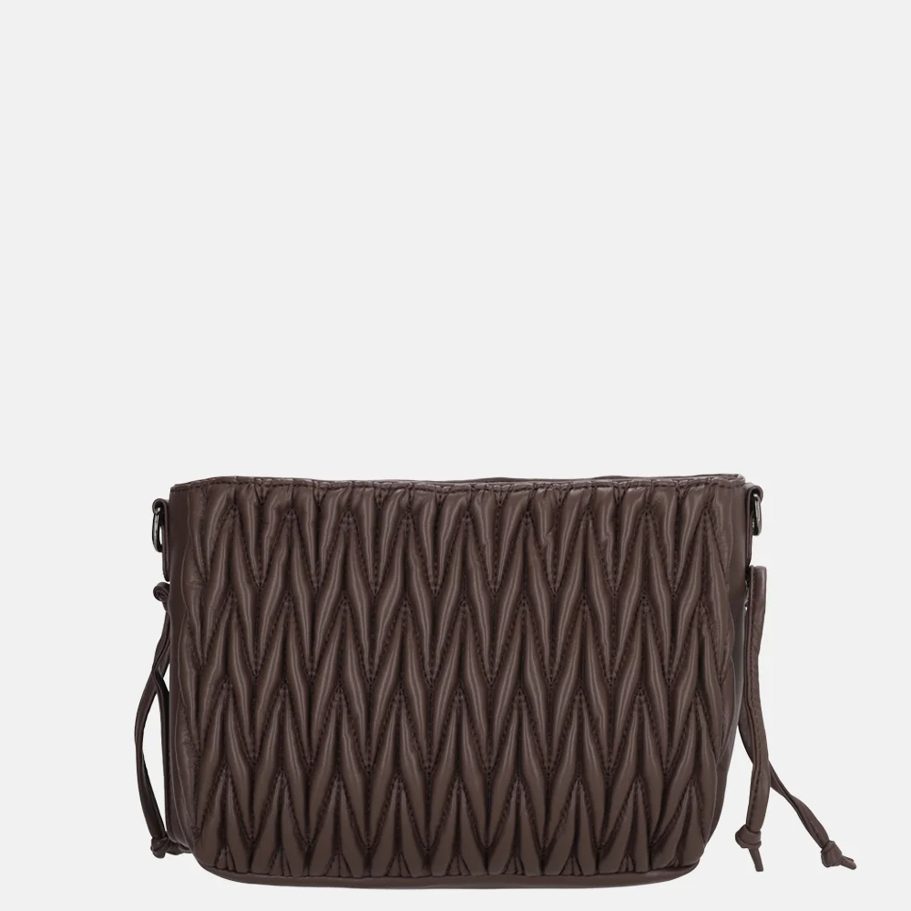 Charm London West End crossbody tas smocked donkerbuin bij Duifhuizen