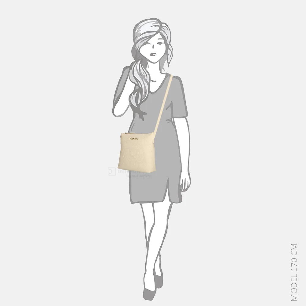 Valentino Bags Pansy crossbody tas ecru bij Duifhuizen