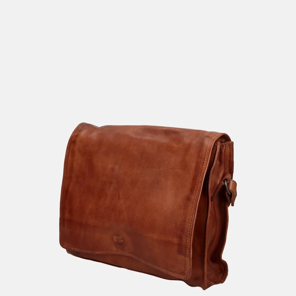 Bear Design Hanna crossbody tas met overslag cognac bij Duifhuizen