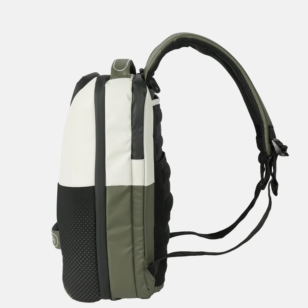 Hedgren Comby laptoprugzak 15.6 inch vaporous grey/olive bij Duifhuizen