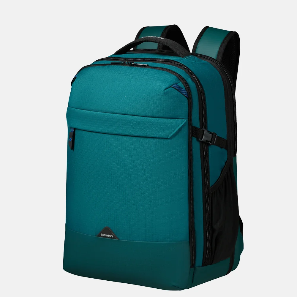 Samsonite Roadseeker laptoprugzak L 17 inch expandable deep teal bij Duifhuizen