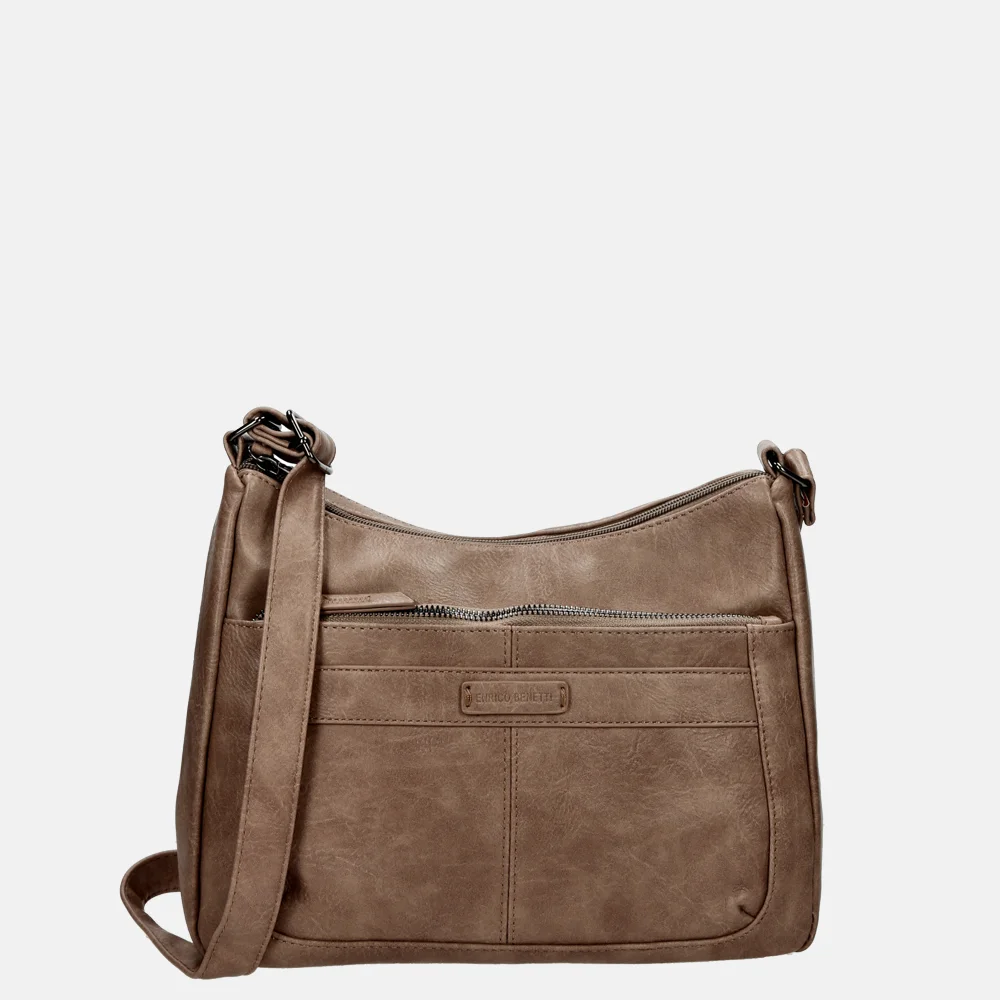 Enrico Benetti Caen crossbody tas lichttaupe bij Duifhuizen