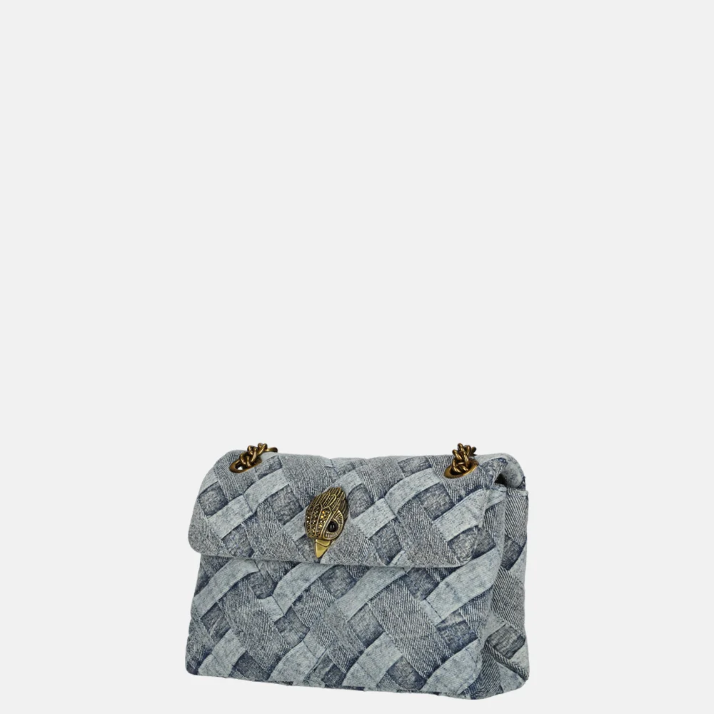 Kurt Geiger Mini Kensington soft bag crossbody tas denim bij Duifhuizen