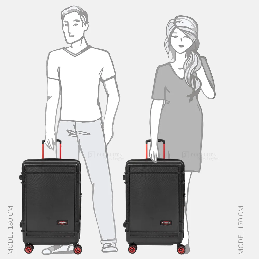 Eastpak Resist'R Zip reiskoffer M black bij Duifhuizen