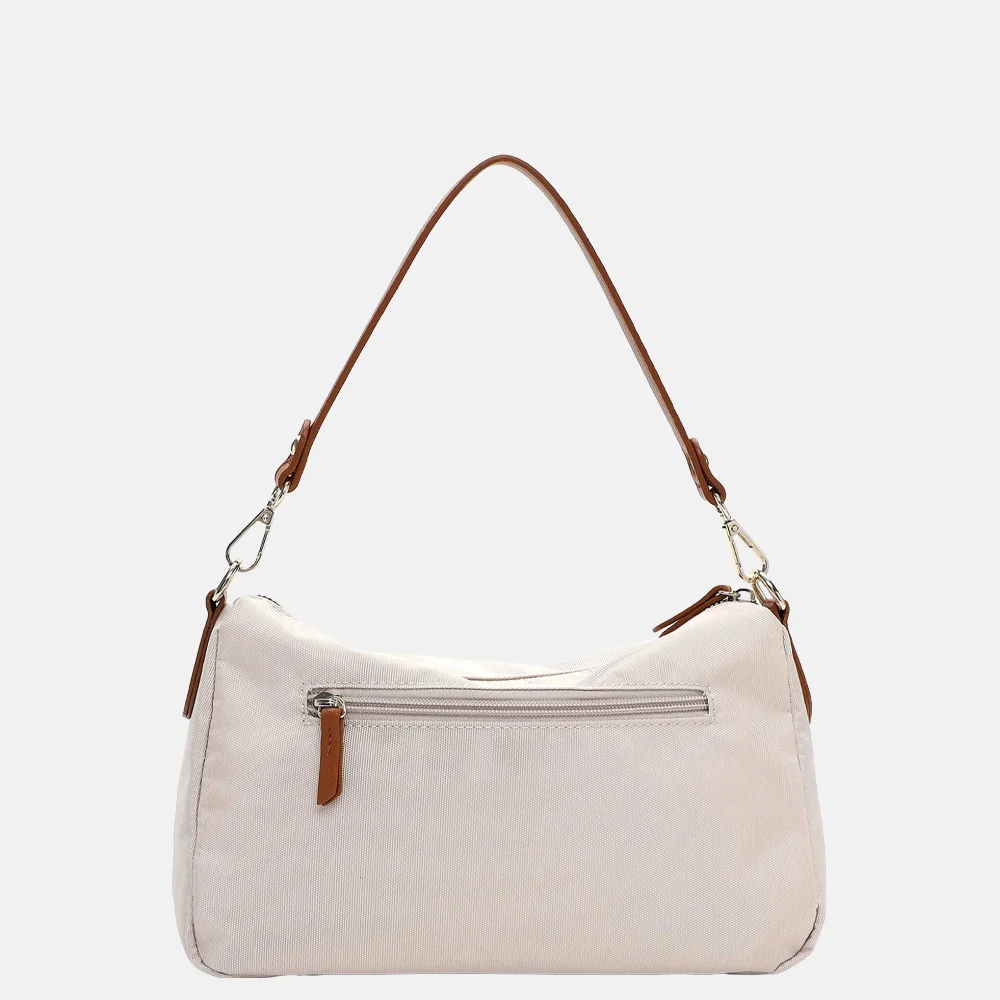 Emily & Noah Jarina crossbody tas beige bij Duifhuizen
