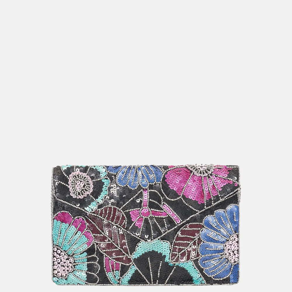 Bulaggi Flower clutch kralen blue