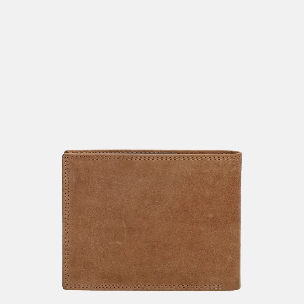 Hide & Stitches portemonnee bruin bij Duifhuizen