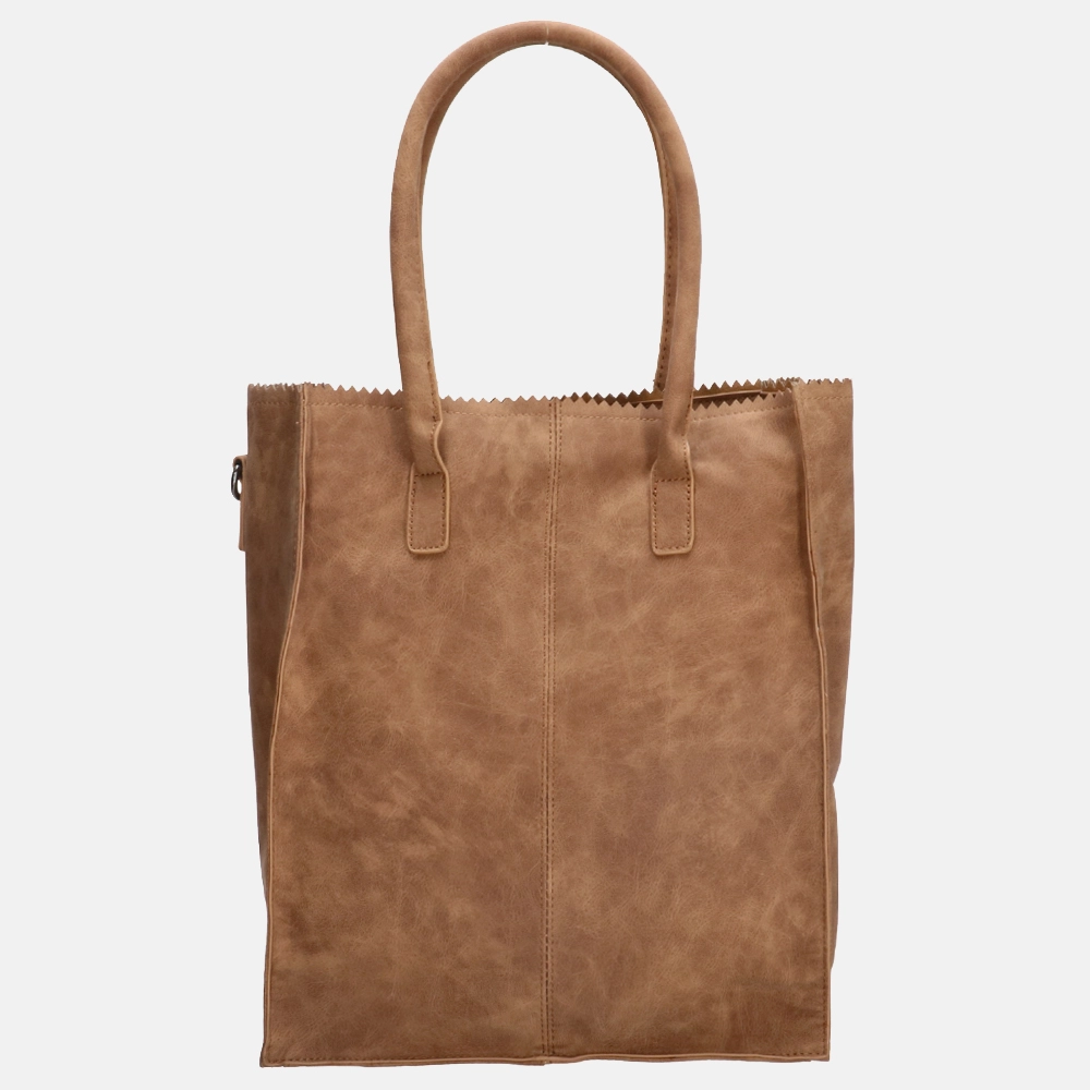 Zebra Trends Rosa shopper camel bij Duifhuizen