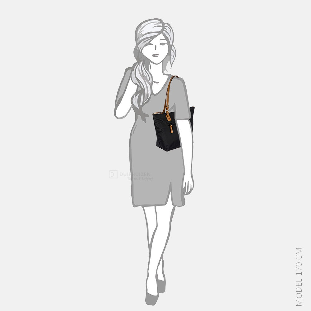 Bric's X-bag shopper nero bij Duifhuizen