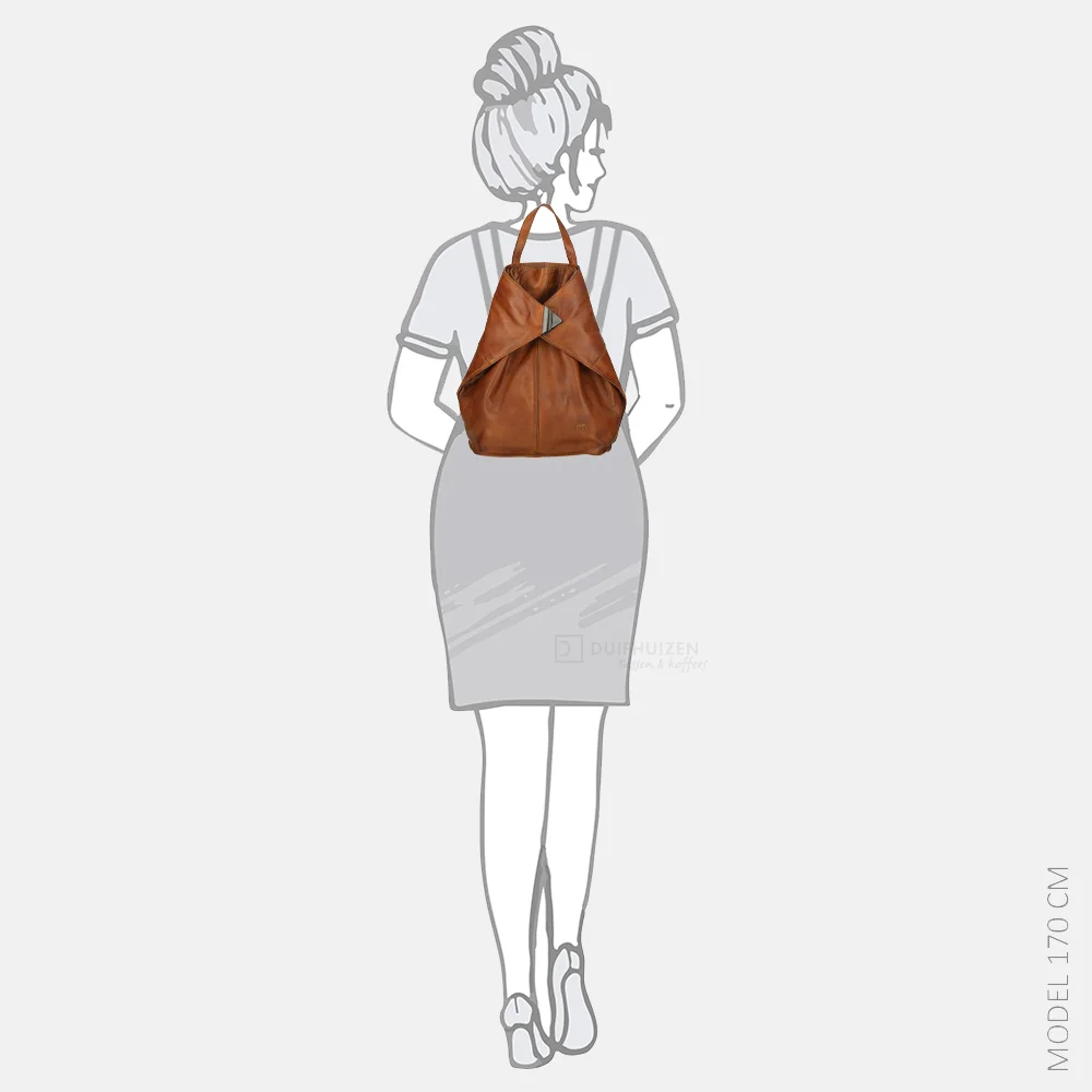 Bear Design Lisa rugzak cognac bij Duifhuizen