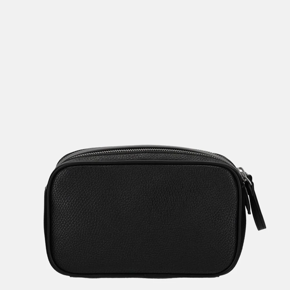 Tommy Hilfiger Embossed Monogram toilettas black bij Duifhuizen