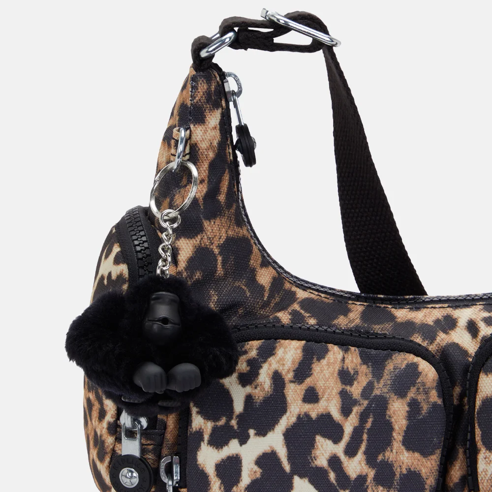 Kipling Rikka crossbody tas S wild leopard bij Duifhuizen