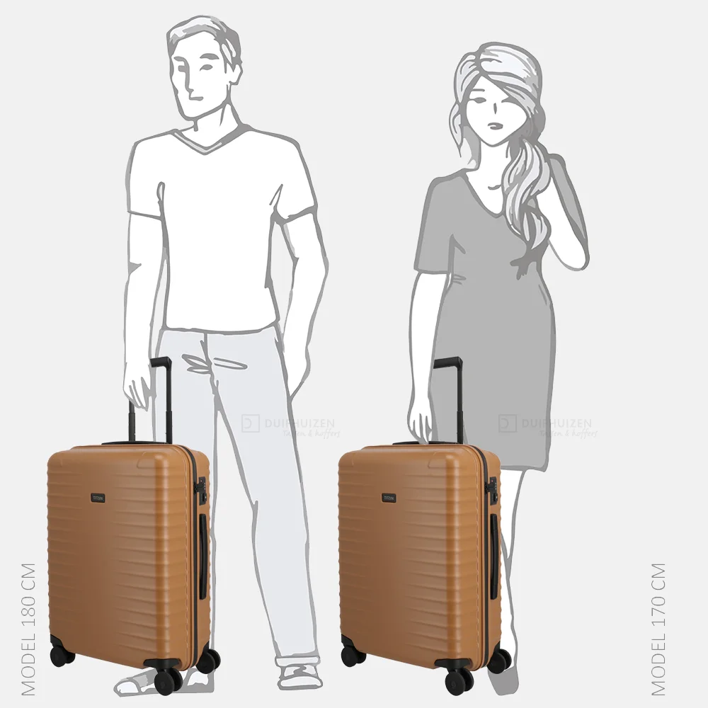 Titan Upgrade reiskoffer 65 cm canyon bronze bij Duifhuizen