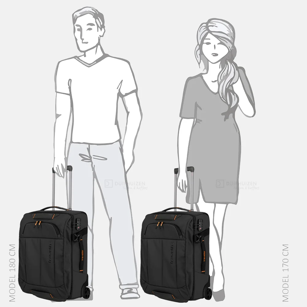 Travelite Briize reistas op wielen 55 cm black bij Duifhuizen