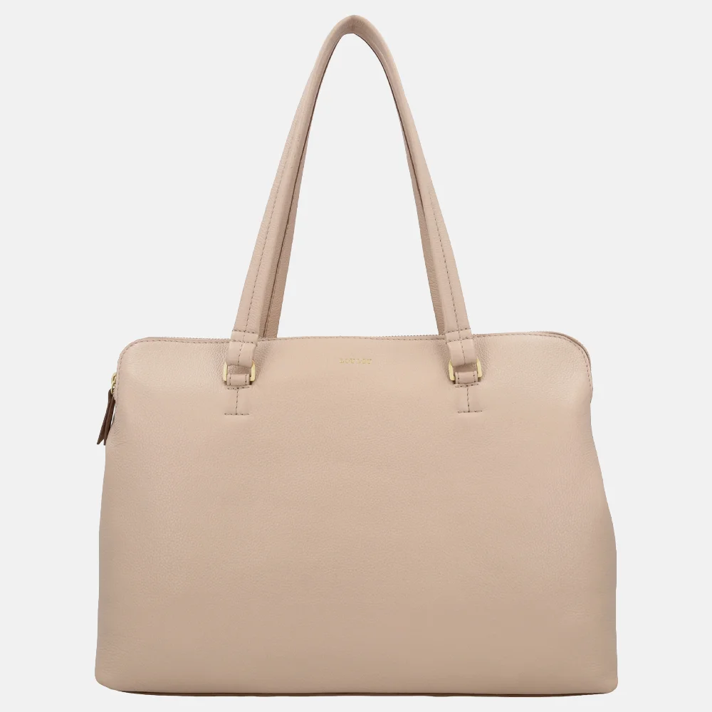 Loulou Essentiels Olivia shopper 15.6 inch cashmere bij Duifhuizen