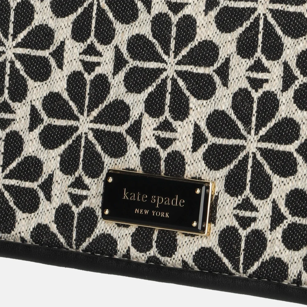 Kate Spade Flap flower jacquard crossbody tas sand multi bij Duifhuizen