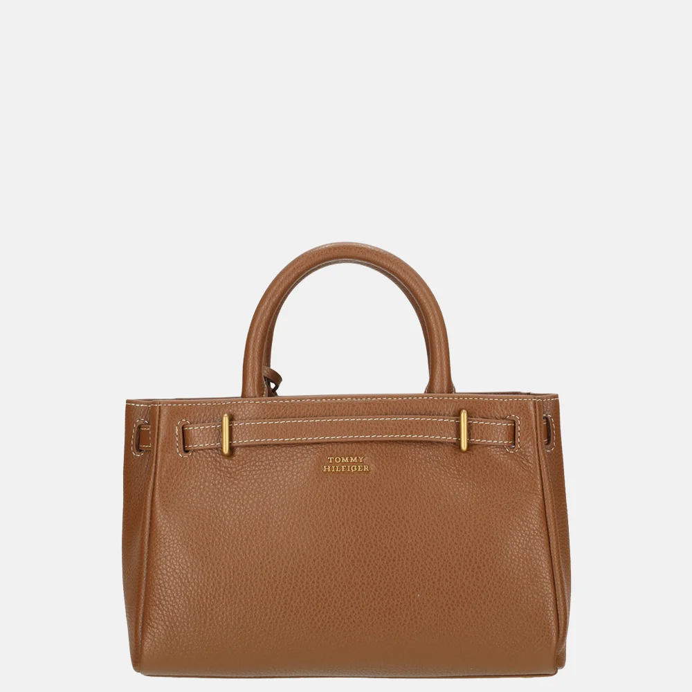 Tommy Hilfiger American Icon mini handtas cognac bij Duifhuizen