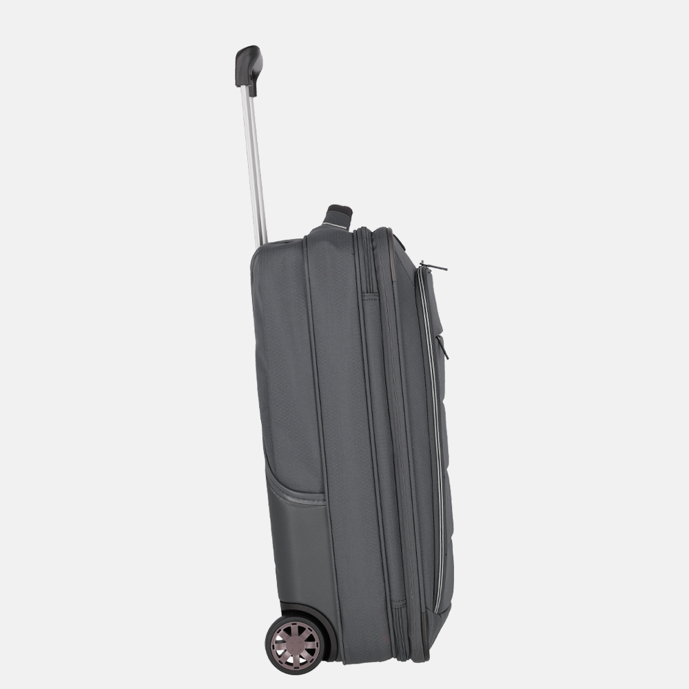 Travelite Upright koffer 55 cm anthracite bij Duifhuizen