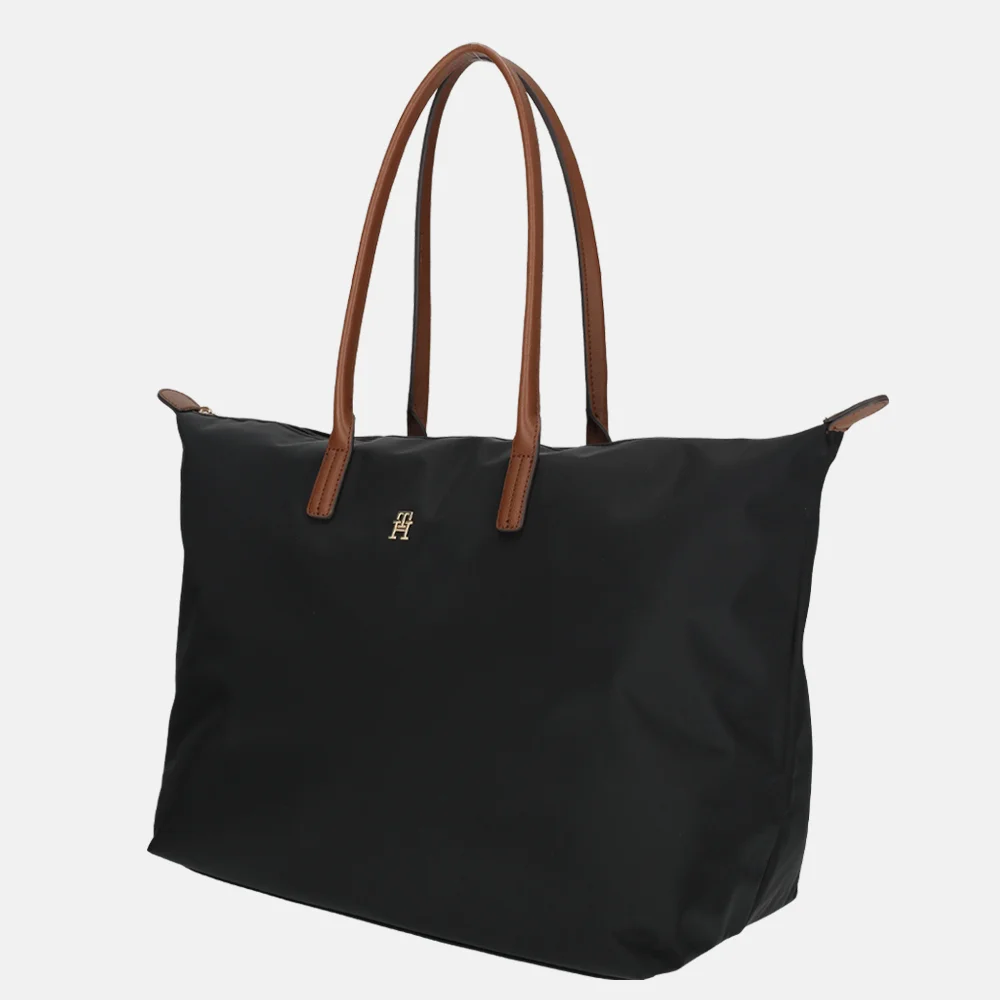 Tommy Hilfiger Popette maxi shopper black bij Duifhuizen