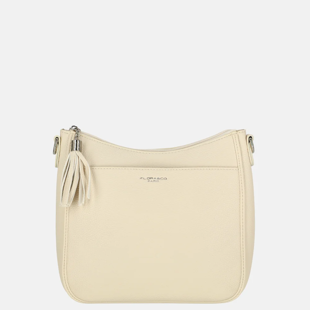 Flora & Co crossbody tas ecru bij Duifhuizen