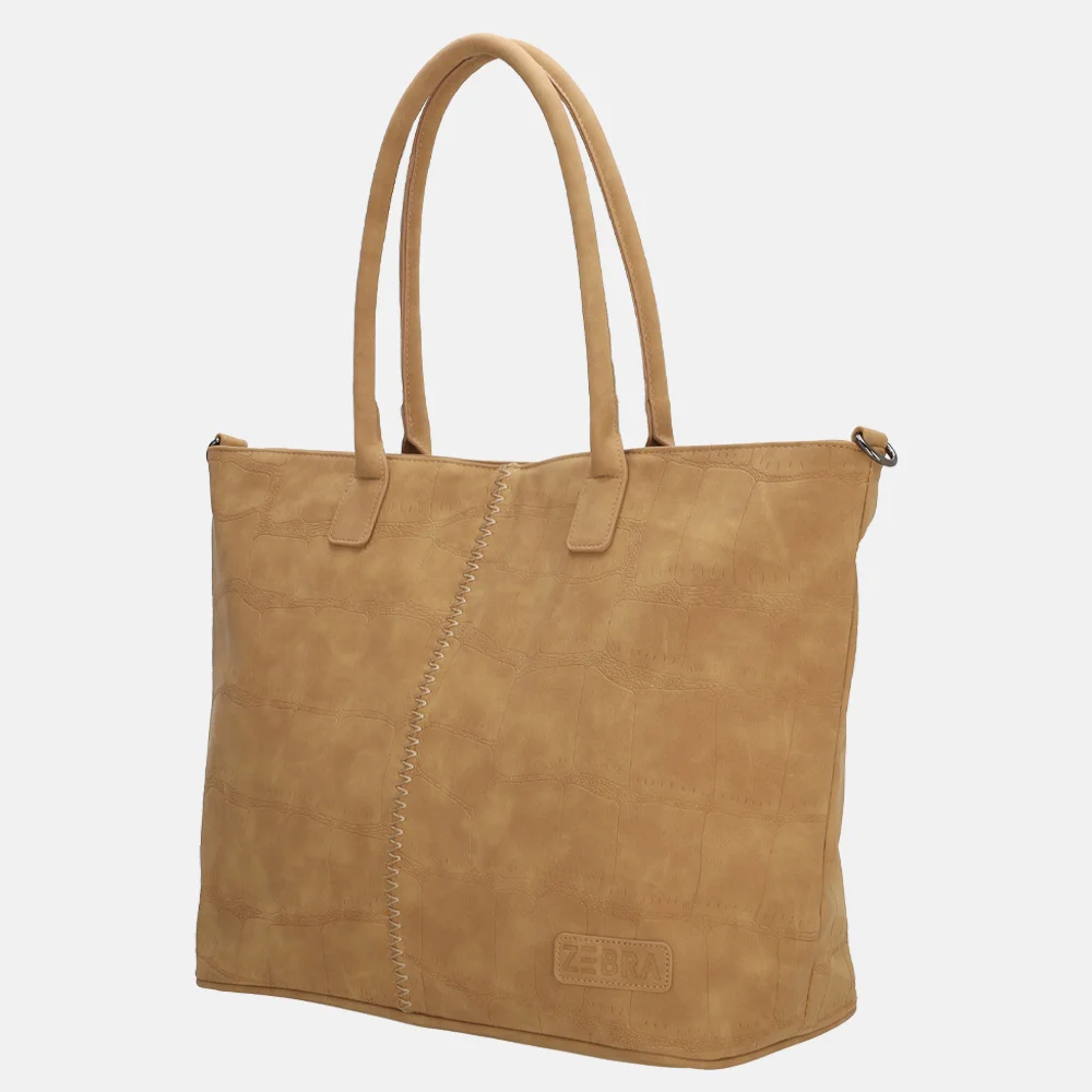Zebra Trends Mirjam shopper camel bij Duifhuizen