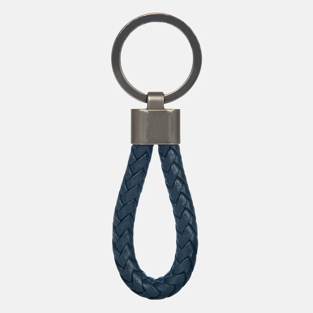 Porsche Design sleutelhanger leer dark blue bij Duifhuizen