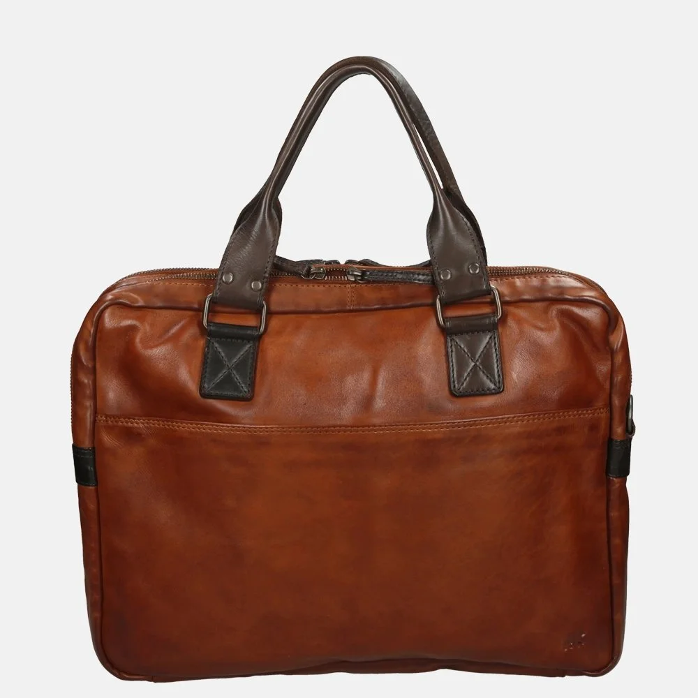 Bear Design Leandro laptoptas 15.4 inch cognac/brown bij Duifhuizen