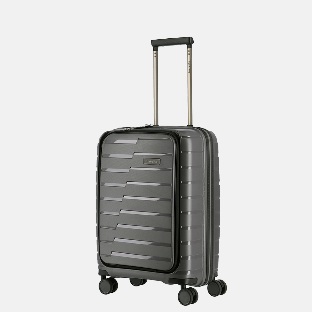 Travelite Air Base handbagage koffer 55 cm antraciet bij Duifhuizen