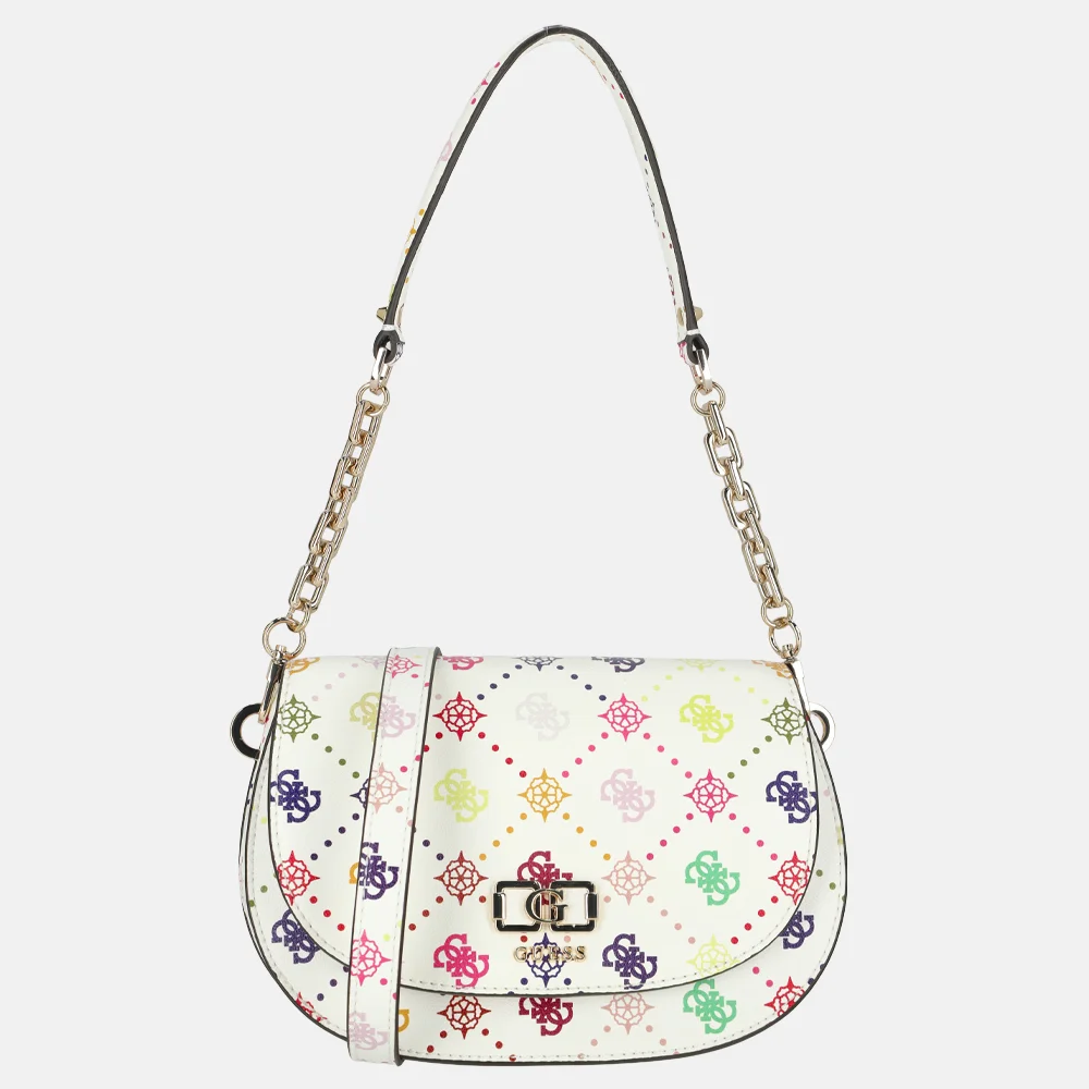 Guess Emelie flap schoudertas multi logo