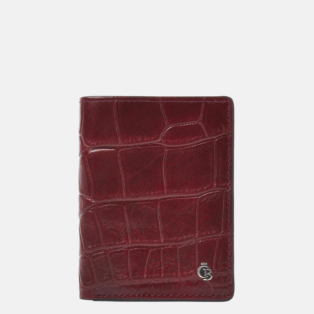 Castelijn en Beerens mini wallet pasjeshouder croco rood