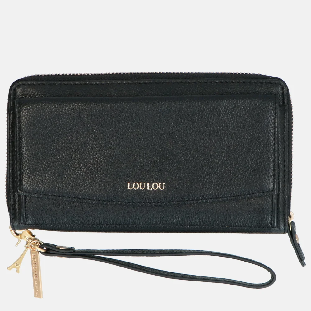 Loulou Essentiels SLB portemonnee black bij Duifhuizen