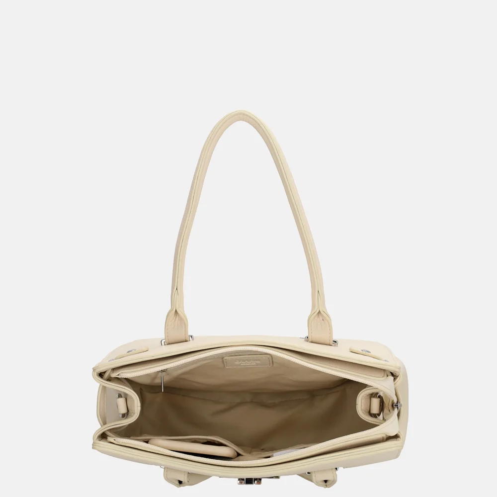 Charm London Soho handtas classic L creme bij Duifhuizen