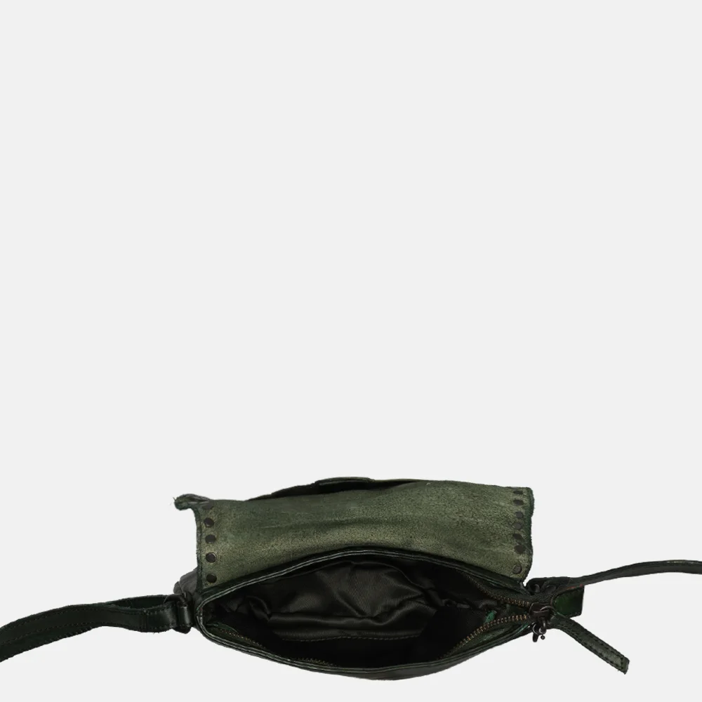 Bear Design crossbody tas studs green bij Duifhuizen