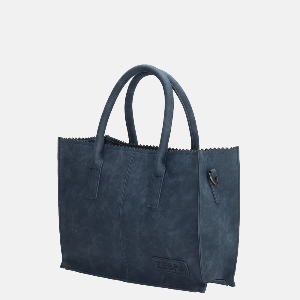 Zebra Trends Lisa handtas M jeansblauw bij Duifhuizen