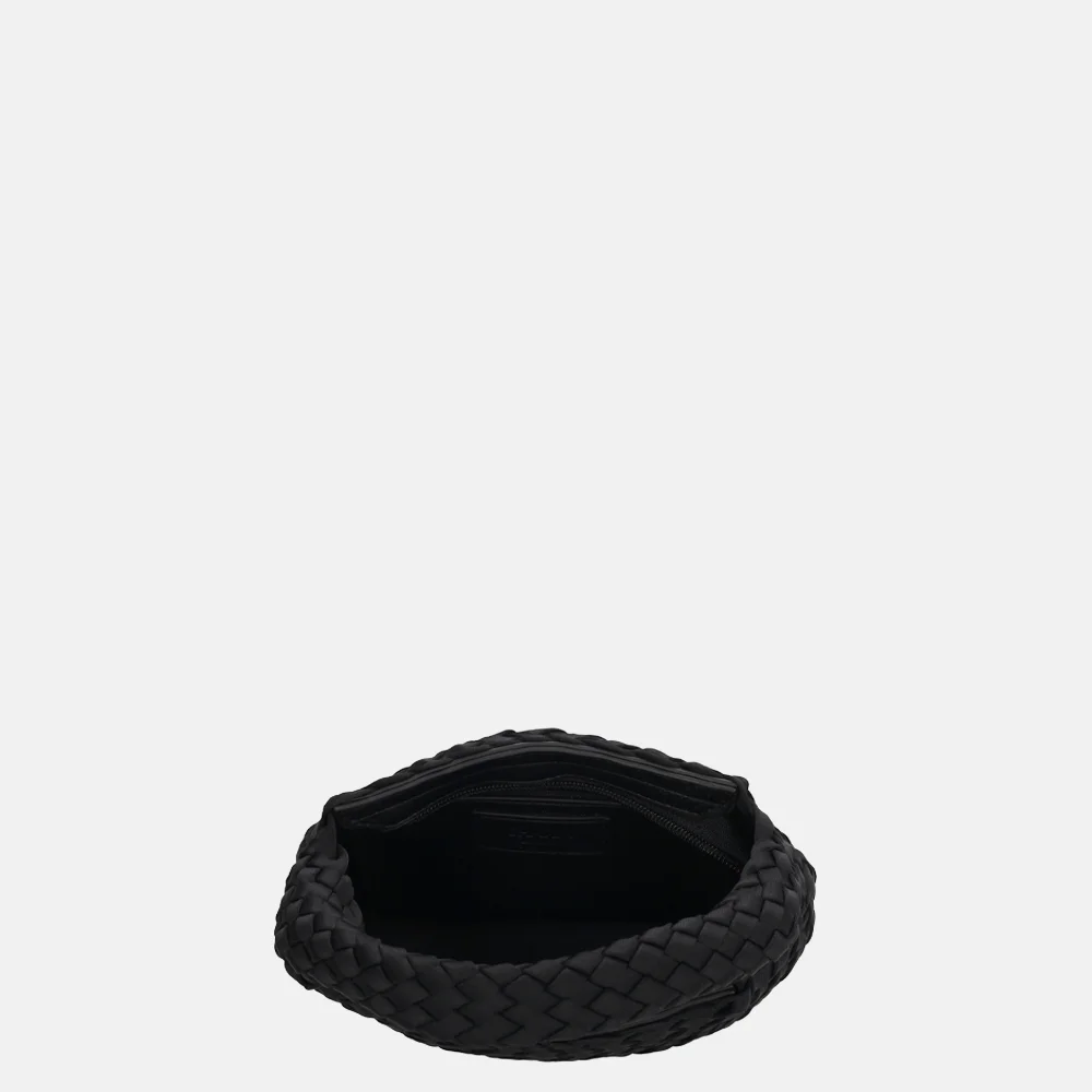 Charm London Madera handtas gevlochten neopreen S zwart bij Duifhuizen