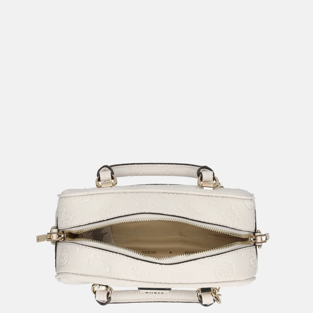 Guess Cresidia Bowling handtas offwhite bij Duifhuizen