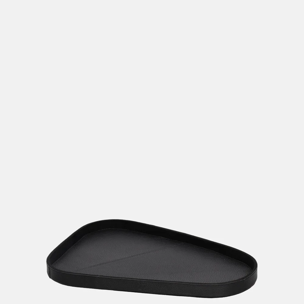 Chamada leren dienblad organisch effen M black