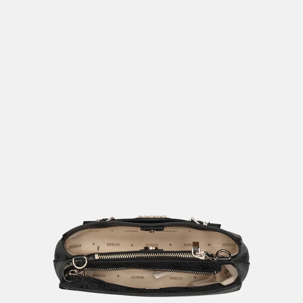 Guess Katya crossbody tas coal logo bij Duifhuizen