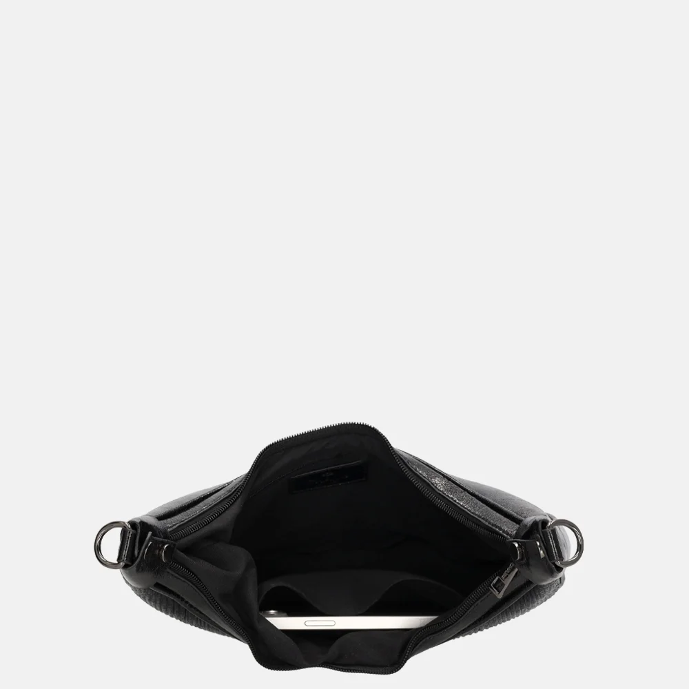 Charm London Kingsway schoudertas zwart bij Duifhuizen