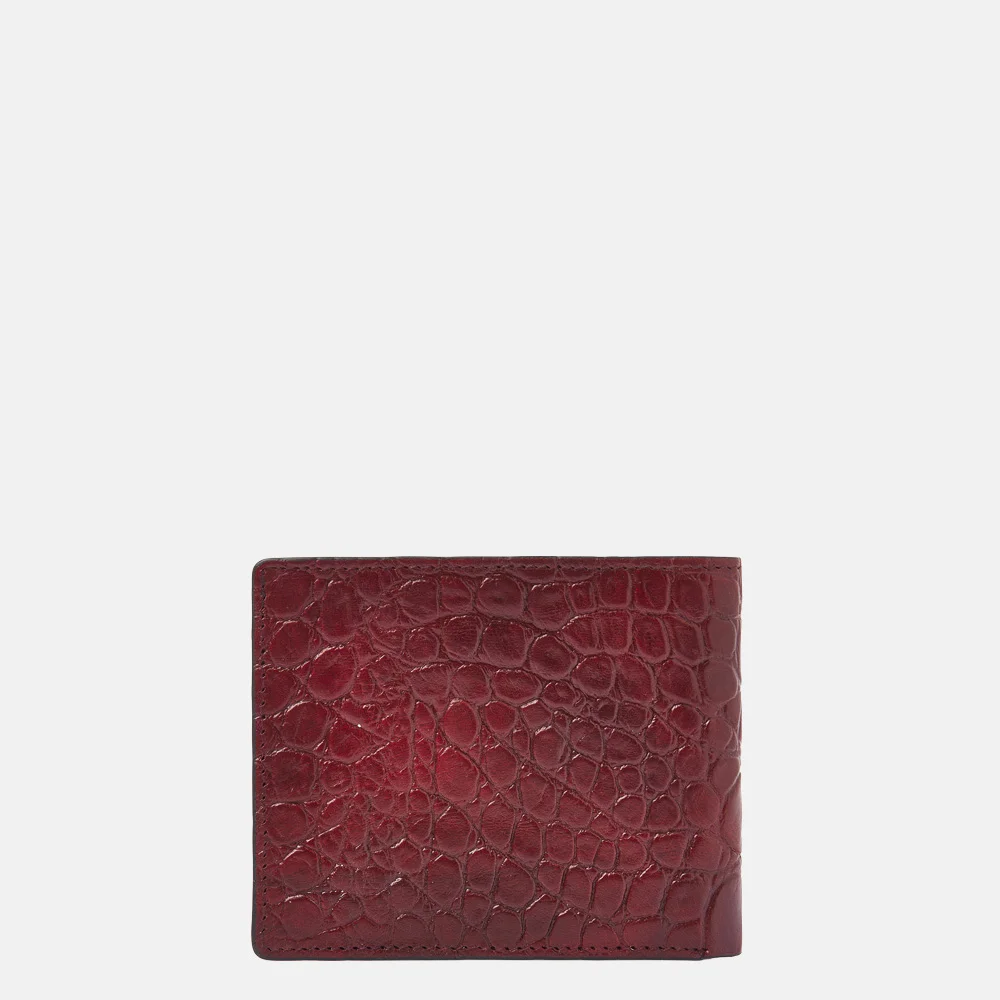 Castelijn en Beerens billfold portemonnee croco rood bij Duifhuizen