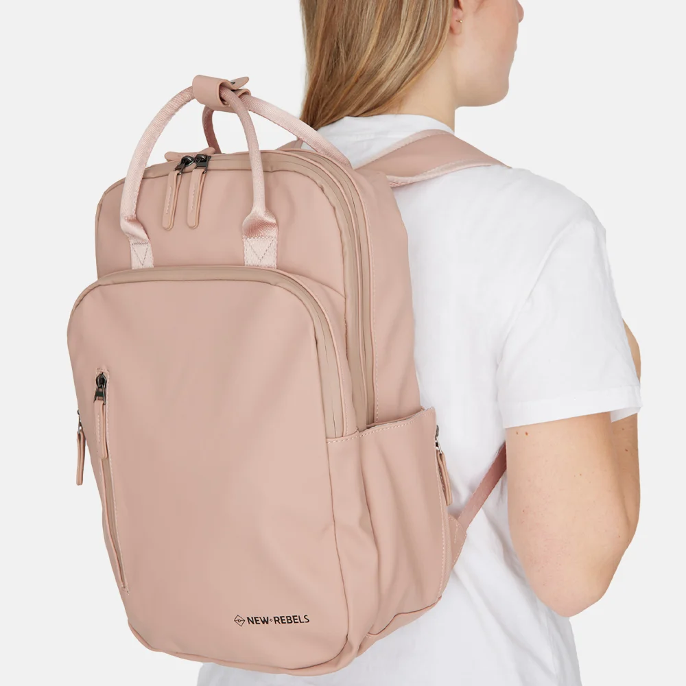 New Rebels William rugzak 15.6 inch old pink bij Duifhuizen