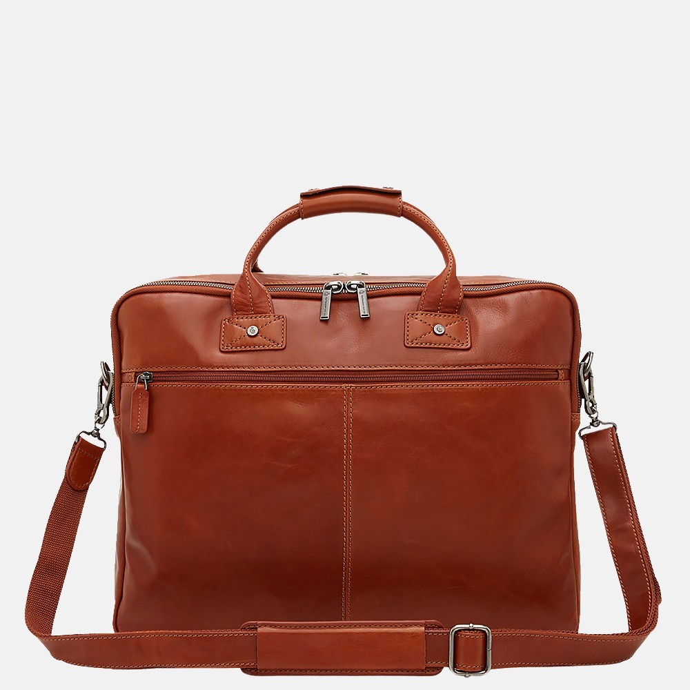Castelijn & Beerens Firenze laptoptas 17 inch lichtbruin bij Duifhuizen