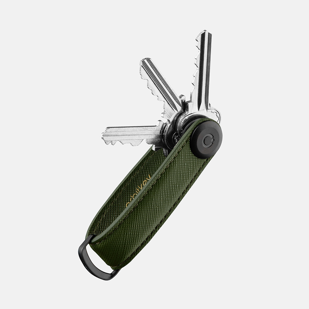 Orbitkey Key Organizer 2.0 Saffiano olive bij Duifhuizen