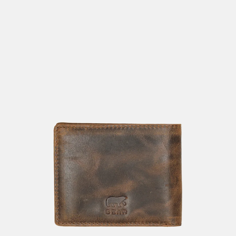 Bear Design Vegas billfold bruin bij Duifhuizen