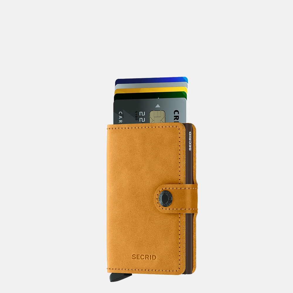 Secrid Miniwallet pasjeshouder vintage ochre bij Duifhuizen