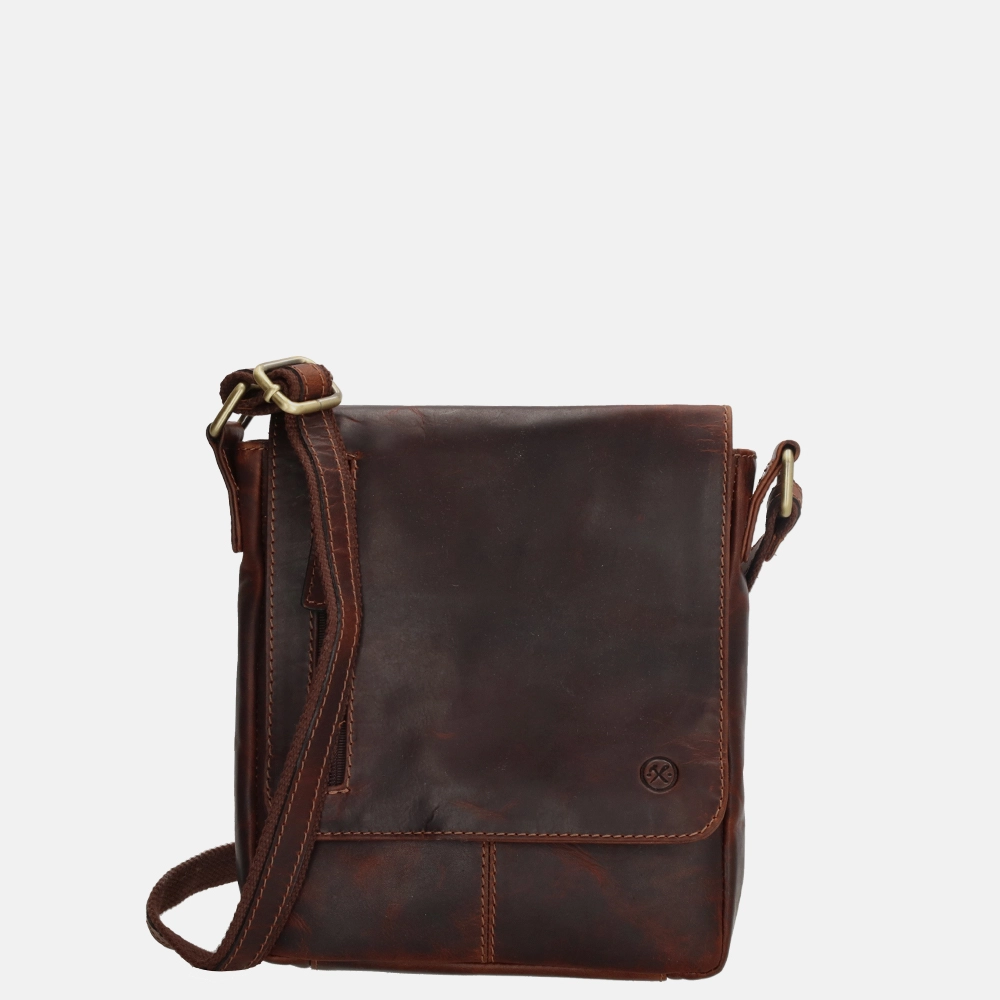 Hide & Stitches Columbia schoudertas brown