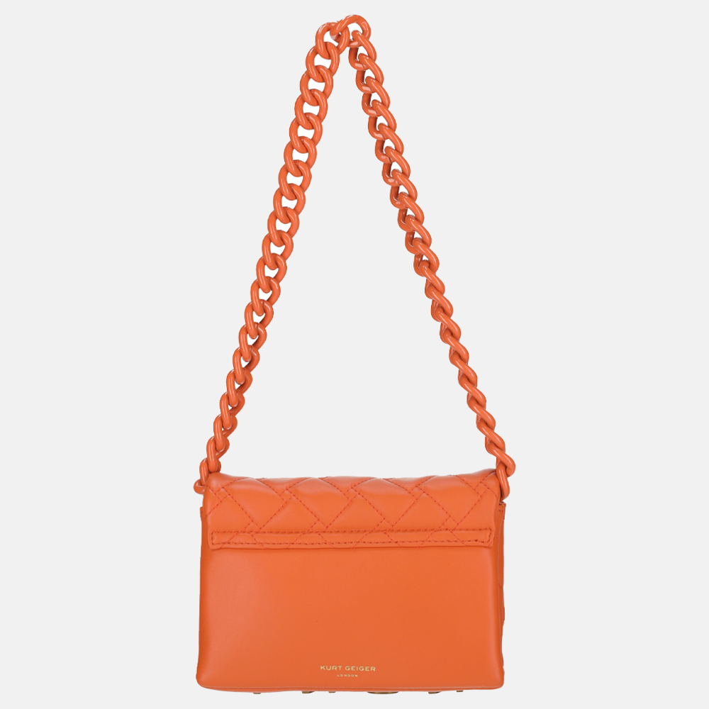 Kurt Geiger mini Kensington crossbody tas orange bij Duifhuizen