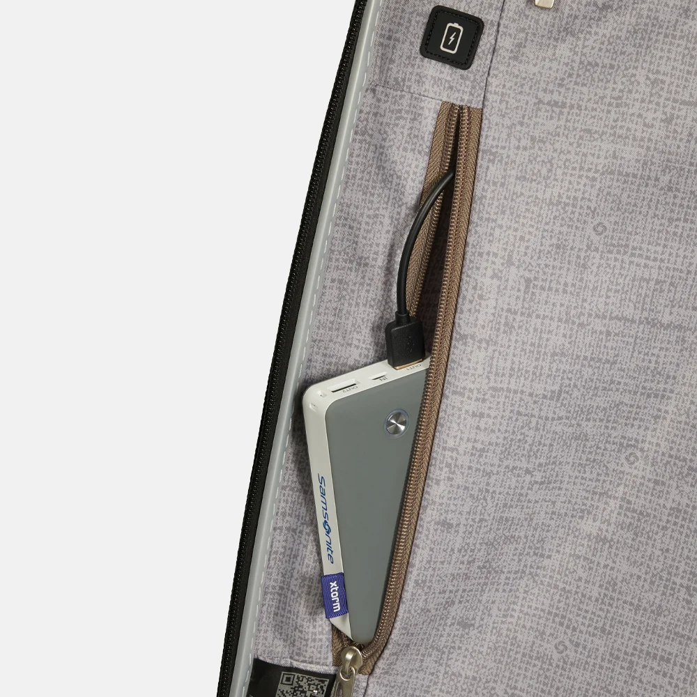 Samsonite C-Lite reiskoffer 75 cm off white bij Duifhuizen