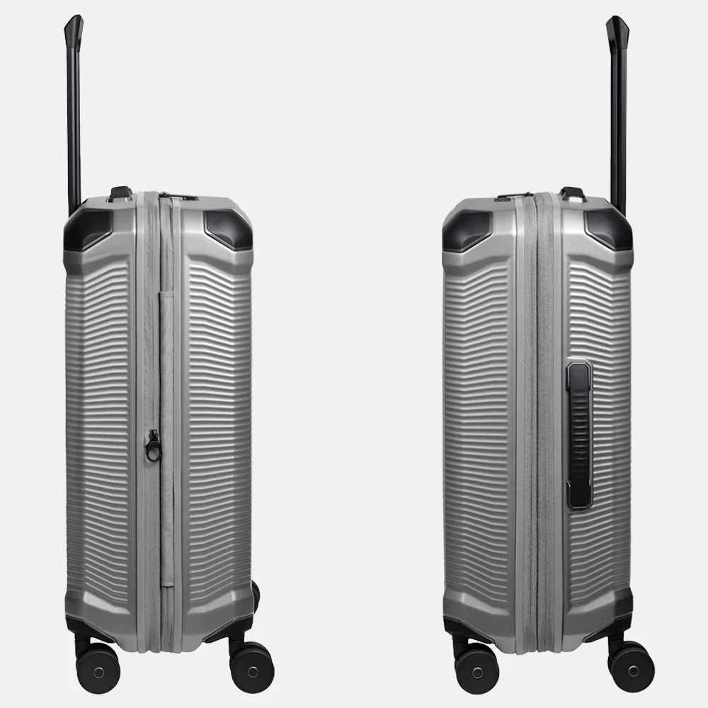 Travelite Millennium spinner reiskoffer 67 cm silver bij Duifhuizen