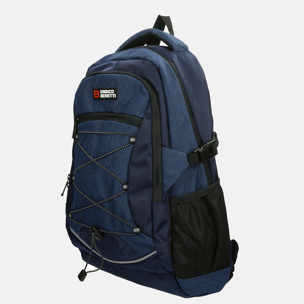 Enrico Benetti Yellow Stone rugzak 13 inch blauw bij Duifhuizen